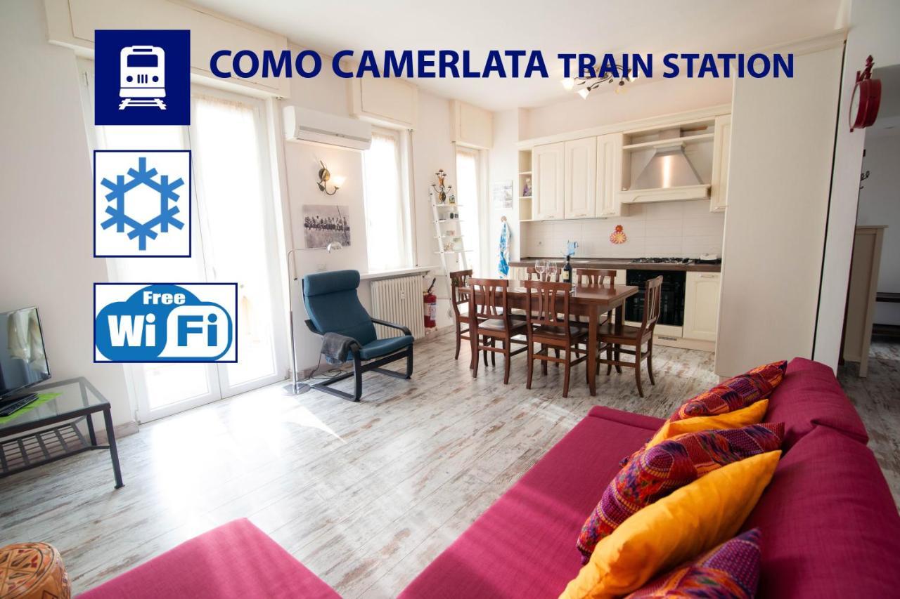 Casina - Self Check In 24H - Como Camerlata Train Station 아파트 외부 사진